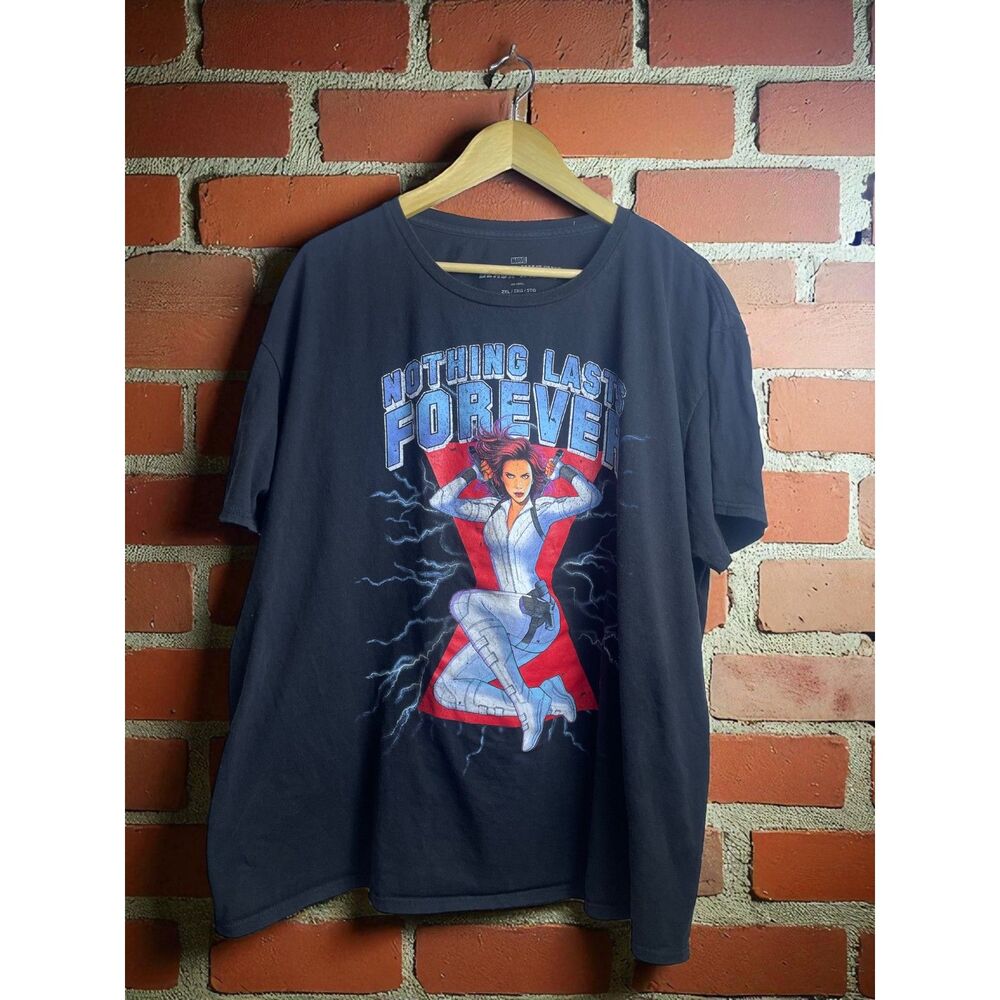 Marvel Black Widow “Nothing Lasts Forever” Graphic T-Shirt – Size 2XL